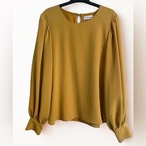 Calvin Klein Mustard Blouse